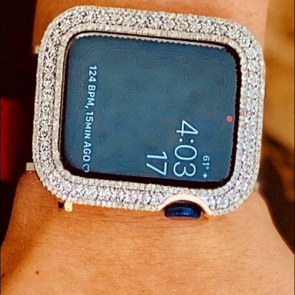 7 series 45m Apple Watch genuine REAL DIAMOND Case NOT CZ best Christmas gift - Picture 11 of 11